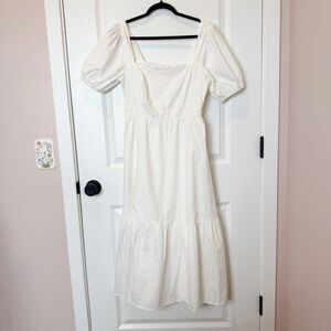 Astr The Label Womens Milkmaid Maxi Dress Size Medium Cottagecore Smocked Tiered
